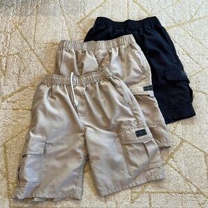 🚣‍♀️🐠 3 pairs Rip Curl cargo shorts tan black size small and medium